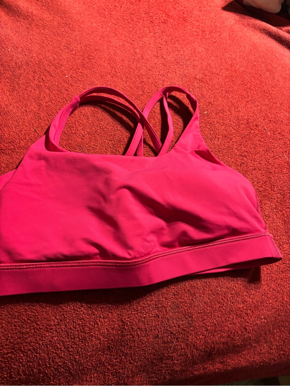 lululemon athletica Hot Pink Crossback Sports Bra size 8